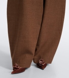Magda Butrym Virgin wool barrel-leg pants