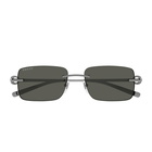 Gucci Eyewear Gucci Gg1703s Linea Horsebit 001 Ruth 001 Ruthenium Grey Sunglasses