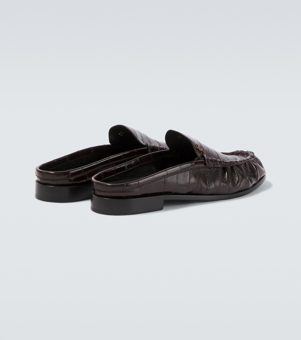 Saint Laurent Le Loafer eel leather mules