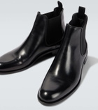 Giorgio Armani Leather Chelsea boots