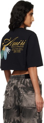 AMIRI Black Chateau Keys Cropped T-shirt