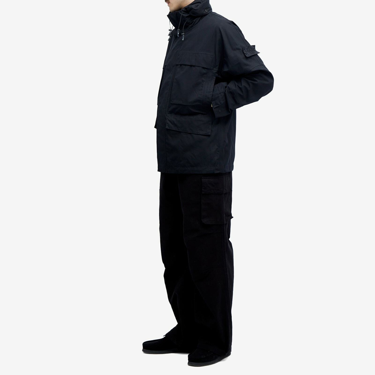 Stone Island Men's Ghost Ventile Field Jacket in Black Stone Island