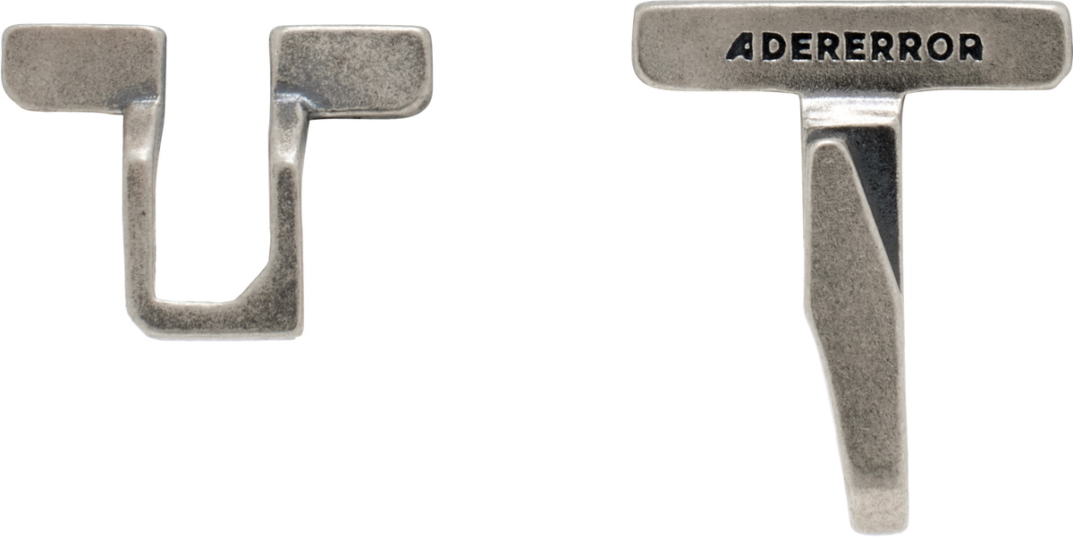 【ADER ERROR】 Rapil earring ADER error Silver Hoop Single Earring ADER error