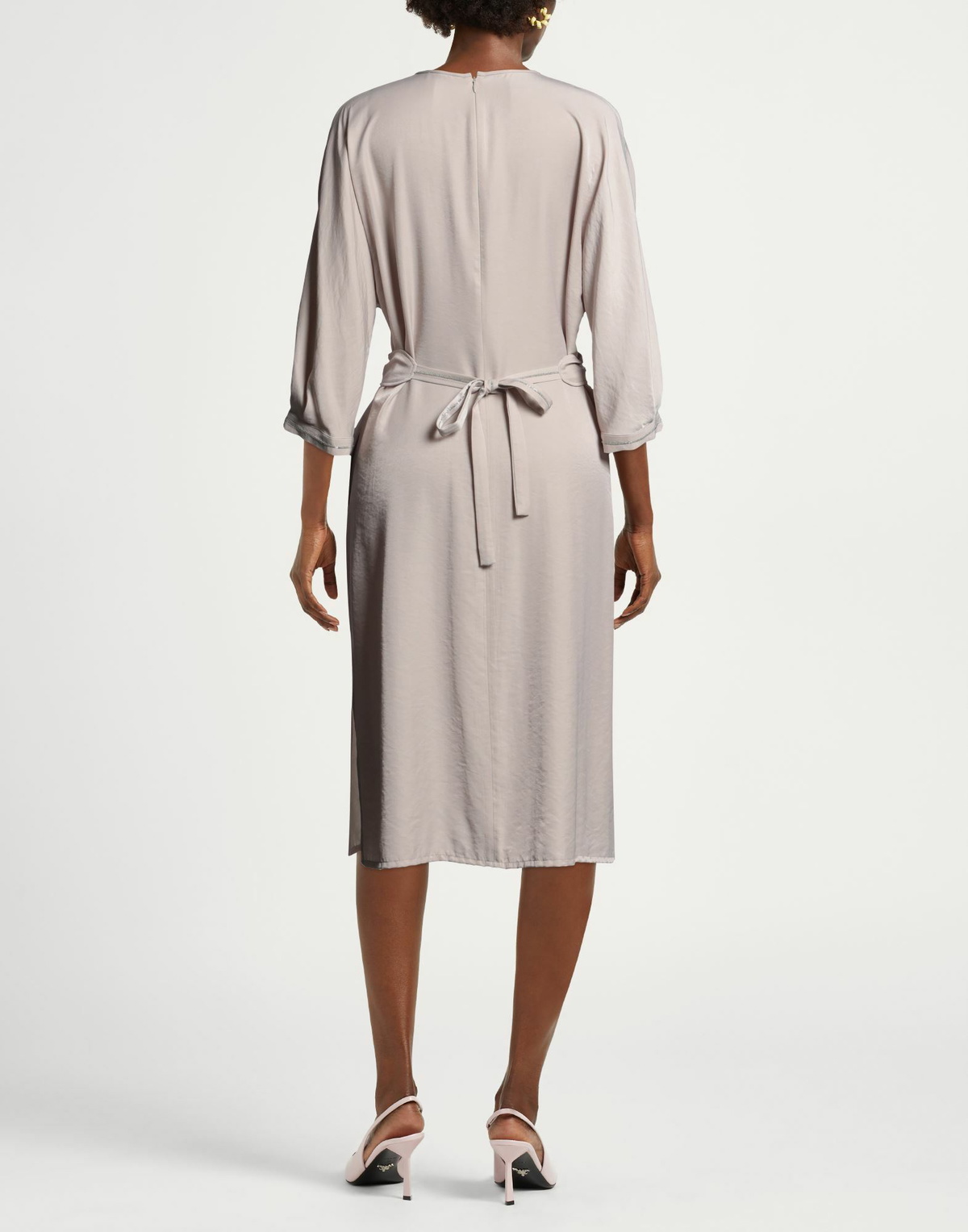 Peserico Womens Midi dress in Light grey