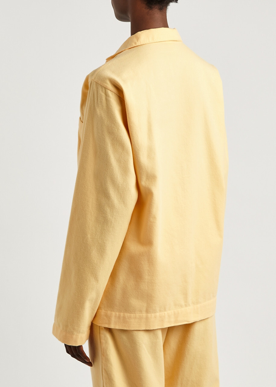 Tekla Unisex Yellow Flannel Pyjama Top, Top, 100% Organic Cotton