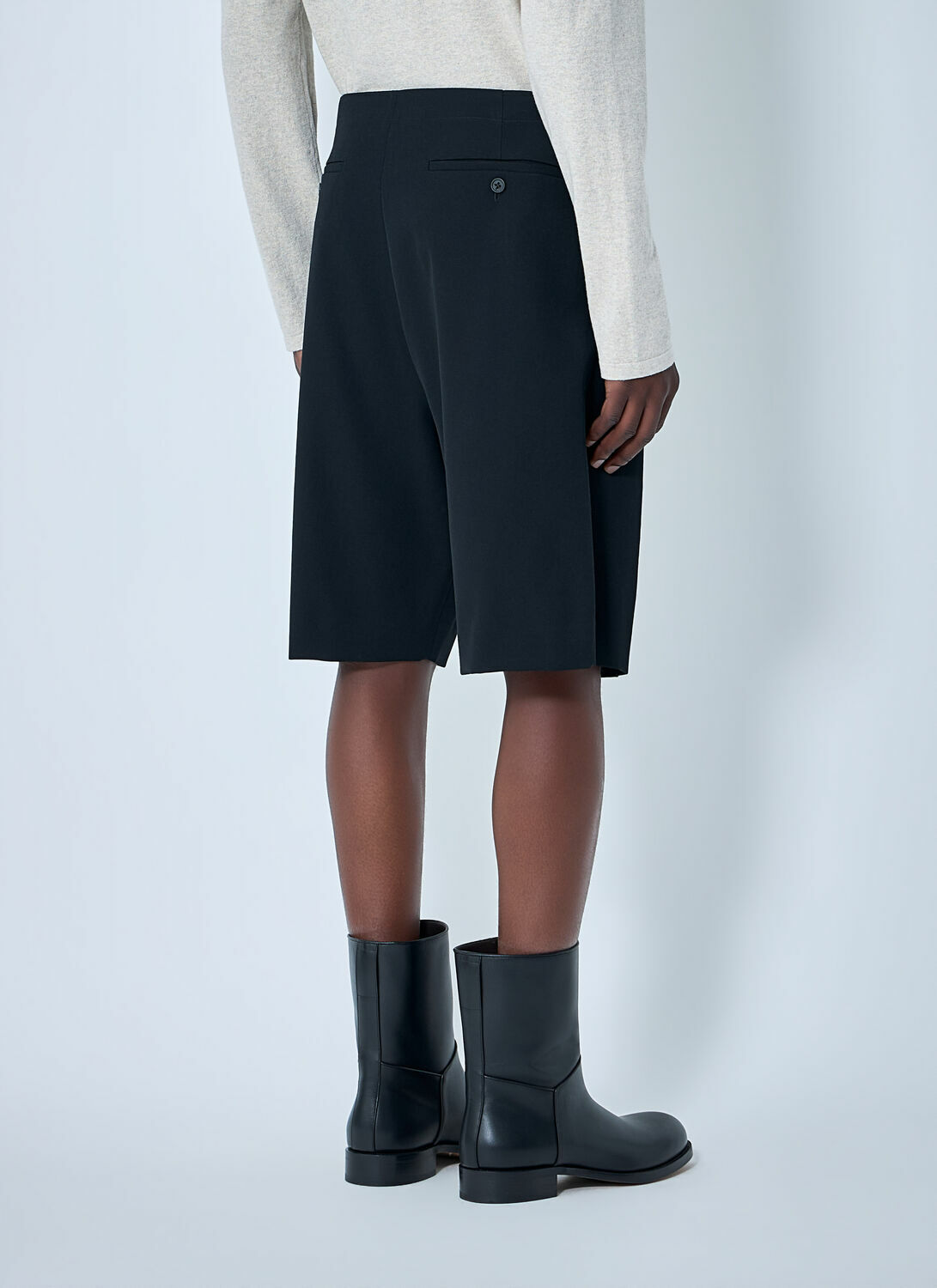 The Row Sayed Wool Shorts