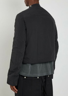 Rick Owens Padded Nylon Cargo Jacket Black