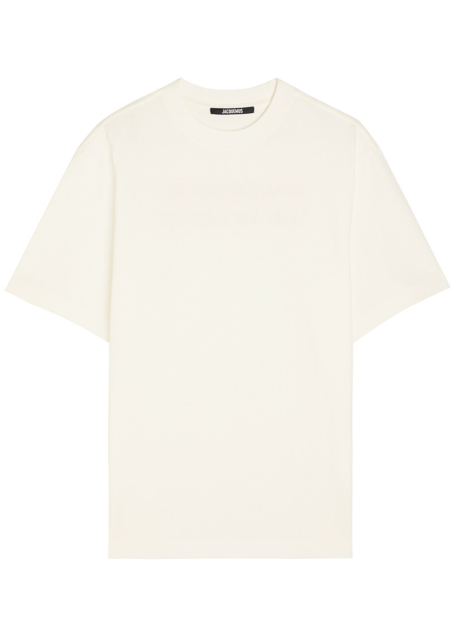 Jacquemus Le T-shirt De Collection Embroidered Cotton T-shirt Beige