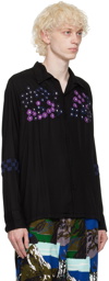 NOMA t.d. Black Embroidered Shirt