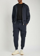 Moose Knuckles Hartsfield Zip-up Cotton Hooded Sweatshirt Navy