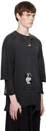 Ann Demeulemeester Black Dieter High Comfort Fit T-Shirt