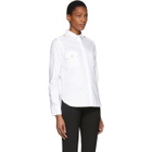 Pierre Balmain White Military Shirt