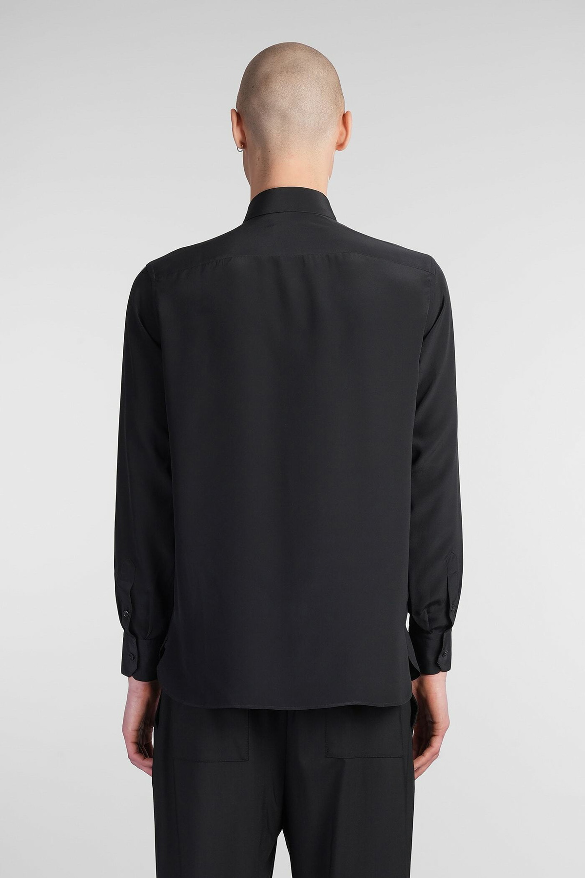Laneus Shirt In Black Silk