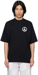 Marcelo Burlon County of Milan Black County Peace Over T-Shirt