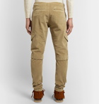 Greg Lauren - Slim-Fit Tapered Cotton-Corduroy Cargo Trousers - Brown