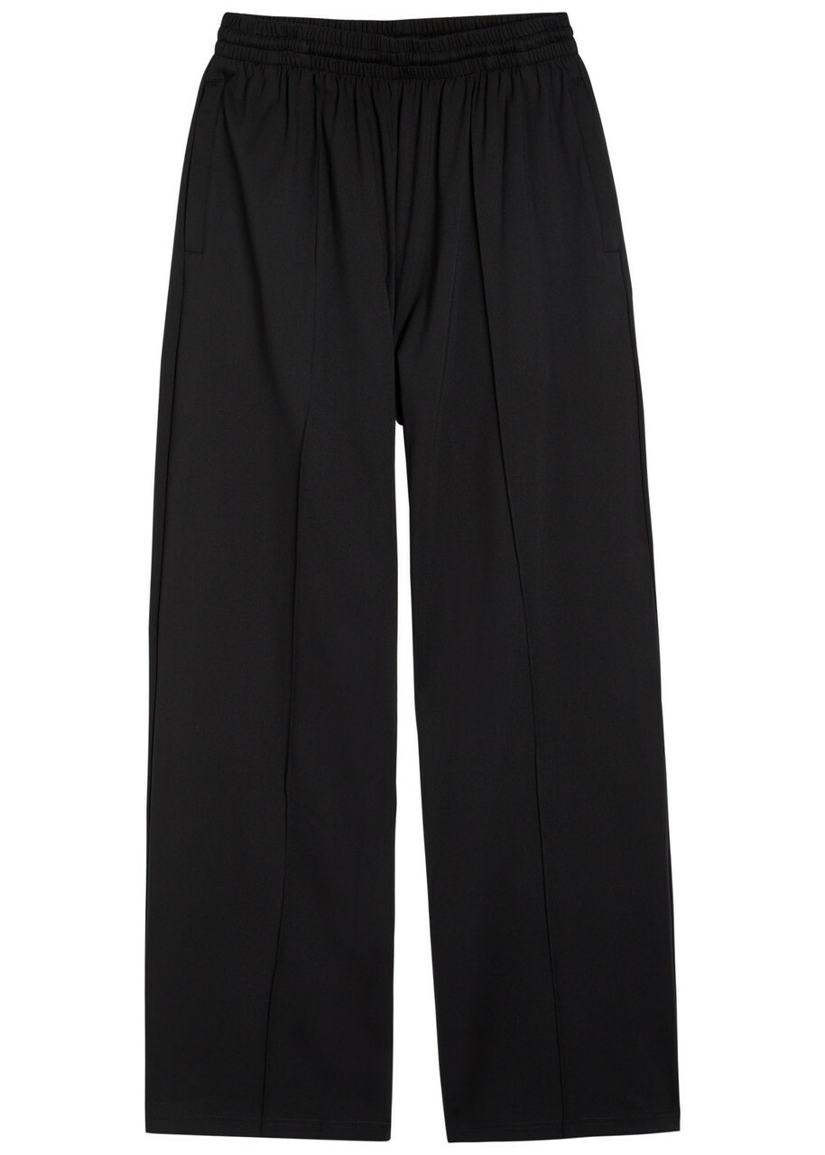 Wardrobe.nyc Pintucked Jersey Trousers Black