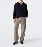 Saint Laurent Cable-knit wool cardigan