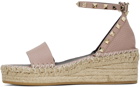 Valentino Garavani Pink Rockstud Flat Sandals