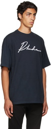 Rhude SSENSE Exclusive Black Logo Script T-Shirt