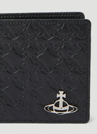 Vivienne Westwood - Embossed Bi-Fold Wallet in Black