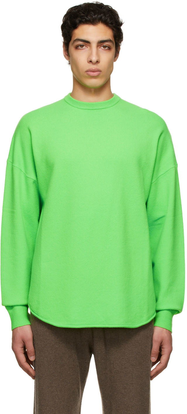 extreme cashmere Green n°53 Crew Hop Sweatshirt extreme cashmere