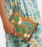 Etro Floral raffia shoulder bag