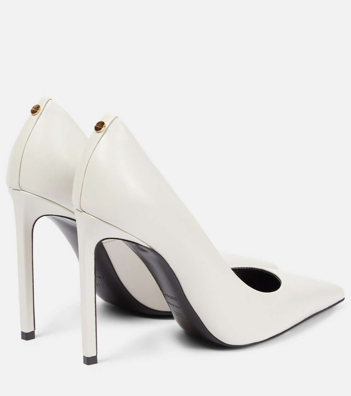 T Screw 105 leather pumps in black - Tom Ford