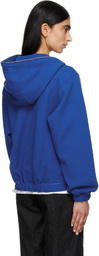 ADER error Blue Realce Zip-Up Product. 31 Hoodie