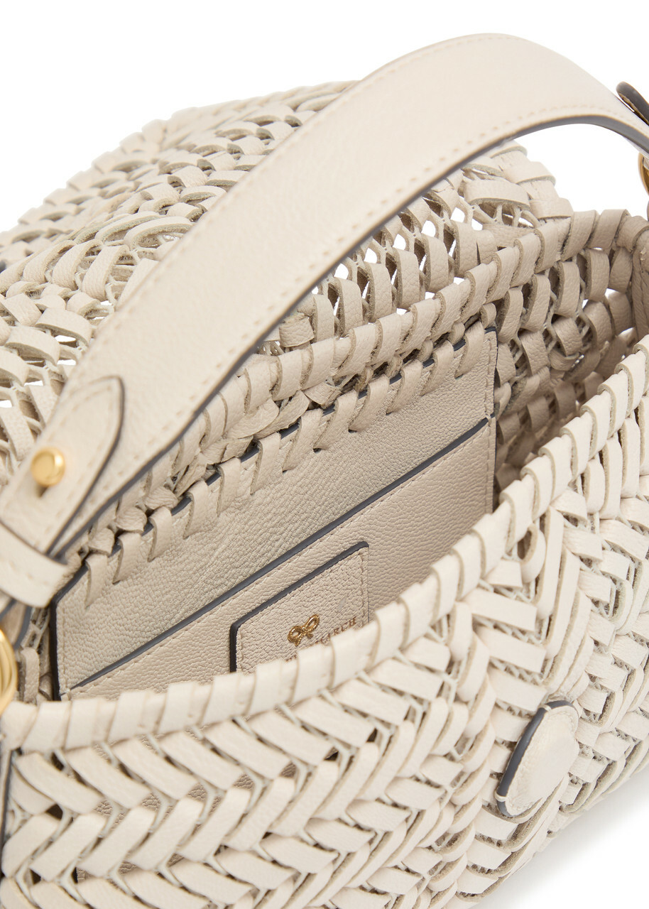 Anya Hindmarch The Neeson Woven Leather Cross-body bag - Off White - One Size
