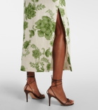 SIR Gardella cutout floral linen midi dress