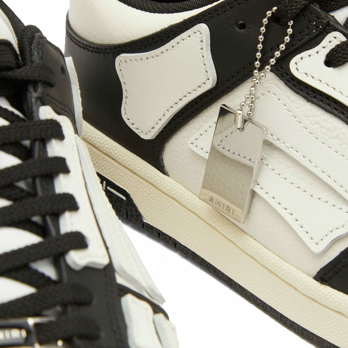 AMIRI Women's Skel Top Low Sneakers in Black/White Amiri AMIRI Women's Skel Top Low Sneakers in Black/White Amiri