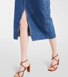 Veronica Beard Victoria denim midi skirt