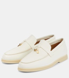 Loro Piana Summer Charms Walk leather loafers