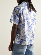 Marant - Lazlo Camp-Collar Printed Cotton-Voile Shirt - Blue