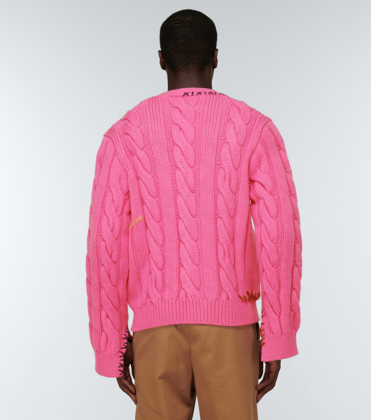 Marni - Cable-knit wool cardigan