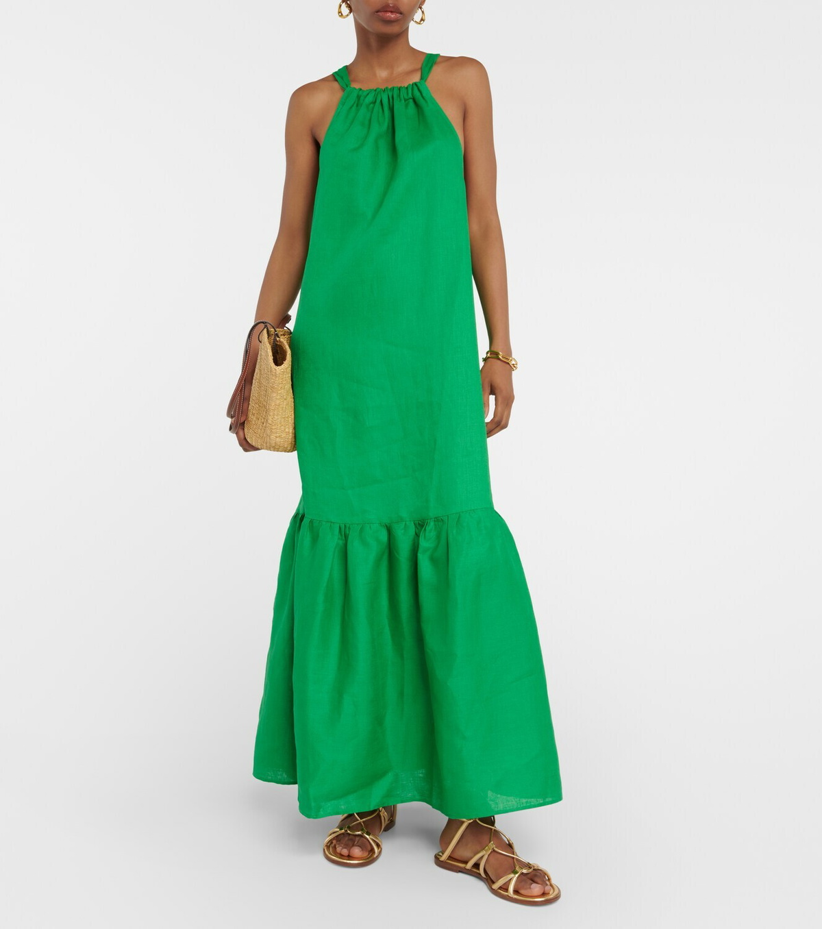 Asceno Ibiza linen maxi dress ASCENO