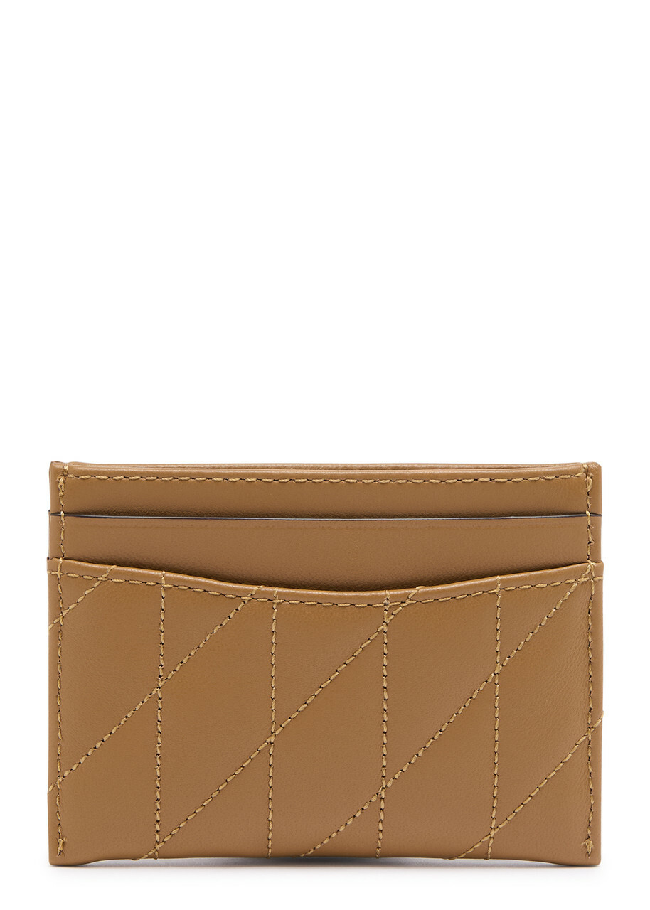 Coach Pillow Quilted Leather Card Holder - Caramel - One Size