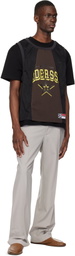 Andersson Bell Black & Brown Basketball Jersey Layered T-shirt