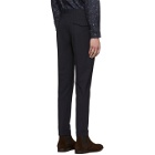 PS by Paul Smith Navy Turn Up Pleated Trousers