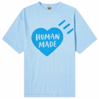 Human Made Men's Garment Dyed Big Heart T-Shirt in Blue