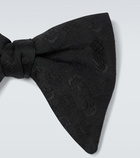 Gucci Horsebit jacquard wool and silk bow tie