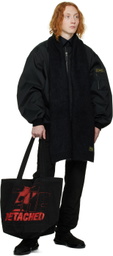 Raf Simons Black Mohair Scarf