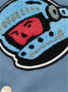 Billionaire Boys Club - Cafeteria Logo-Appliquéd Felt Bomber Jacket - Blue