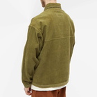 Story mfg. Men's Polite Cord Pullover Jacket in Olive Corduroy