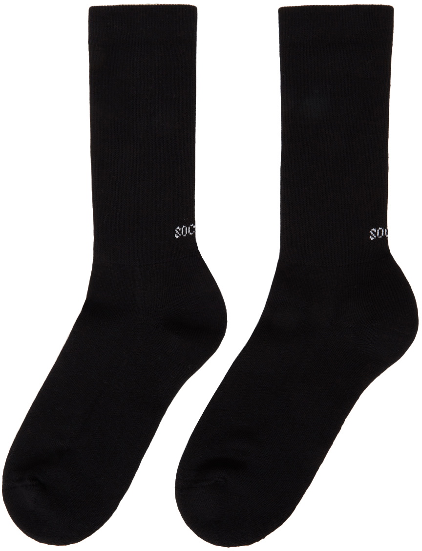 Socksss Two-Pack Black & White Cotton Socks Socksss