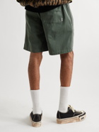 Billionaire Boys Club - Logo-Embroidered Belted Cotton-Twill Shorts - Green