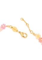 Anni LU Blossom 18kt Gold-plated Beaded Bracelet - Pink - One Size