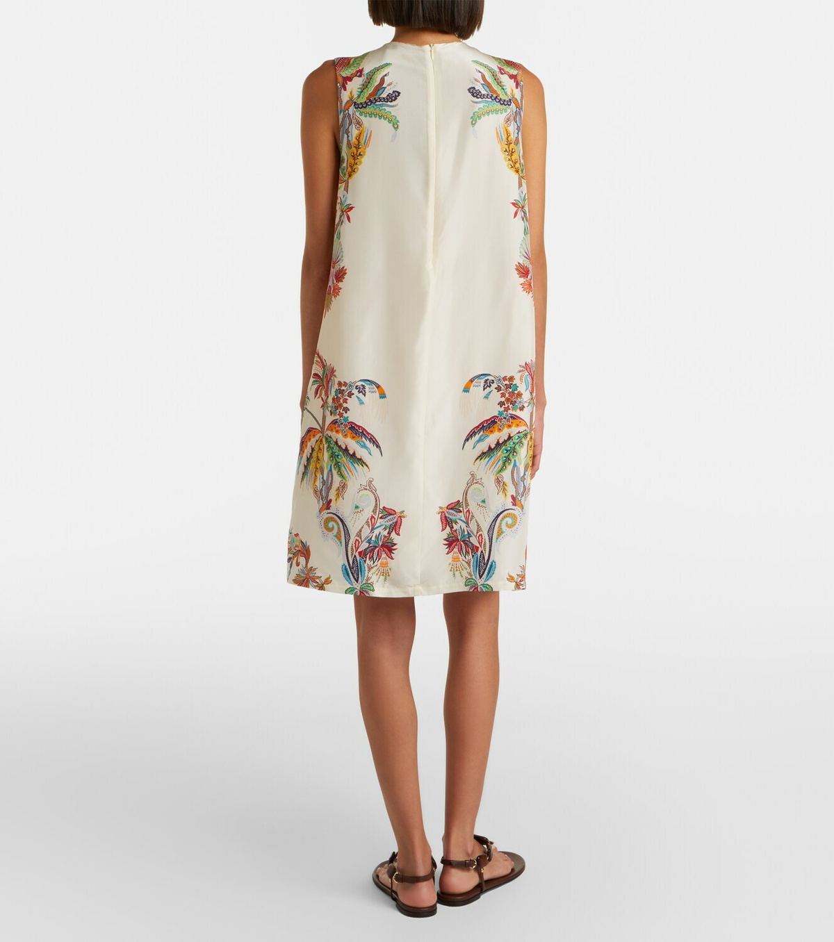 Etro Printed silk minidress