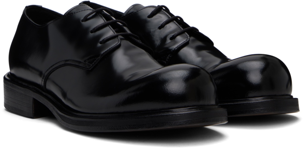 Acne Studios Black Lace-Up Leather Derbys