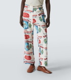 Bode Enrichment Knolly Brook cotton straight pants